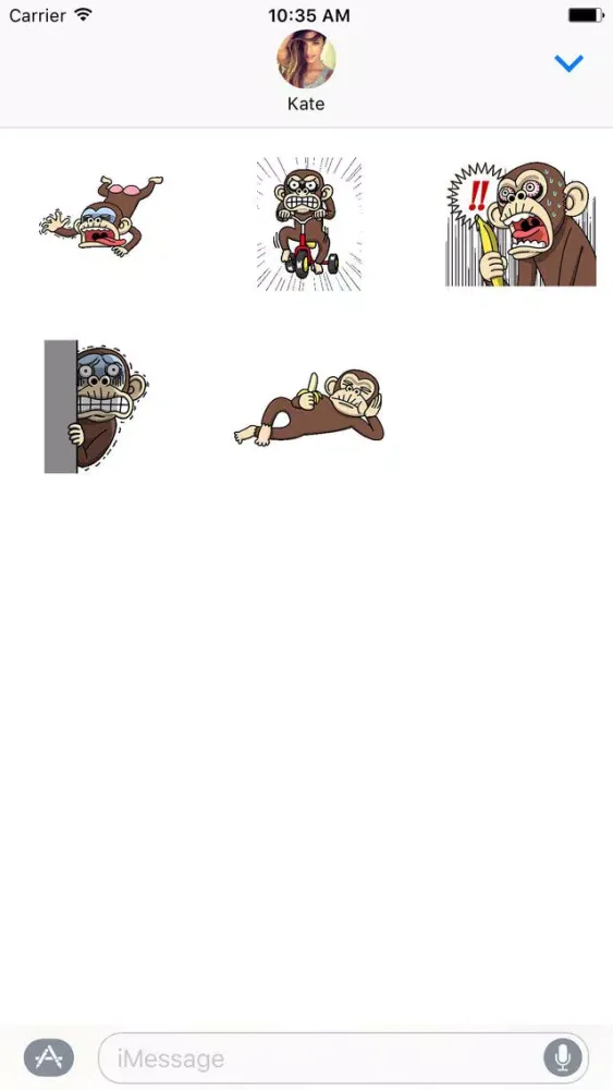 تصاویر Crazy Funky Monkey Animated Stickers