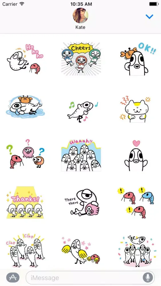 Cutie Fish Dance Animated Stickers应用截图