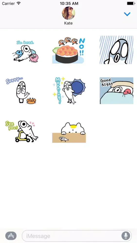 Cutie Fish Dance Animated Stickers应用截图