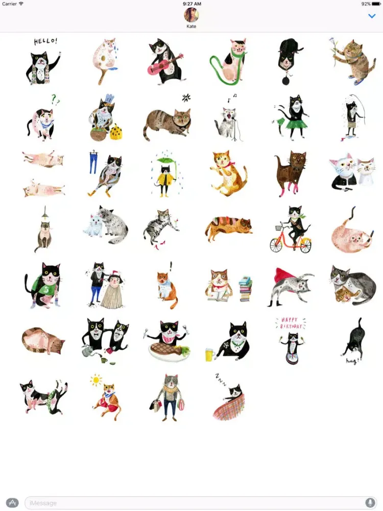 تصاویر Freaky The Cat Stickers iPad 