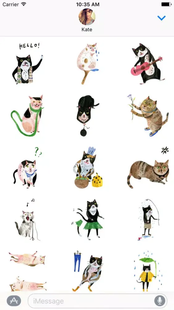 تصاویر Freaky The Cat Stickers
