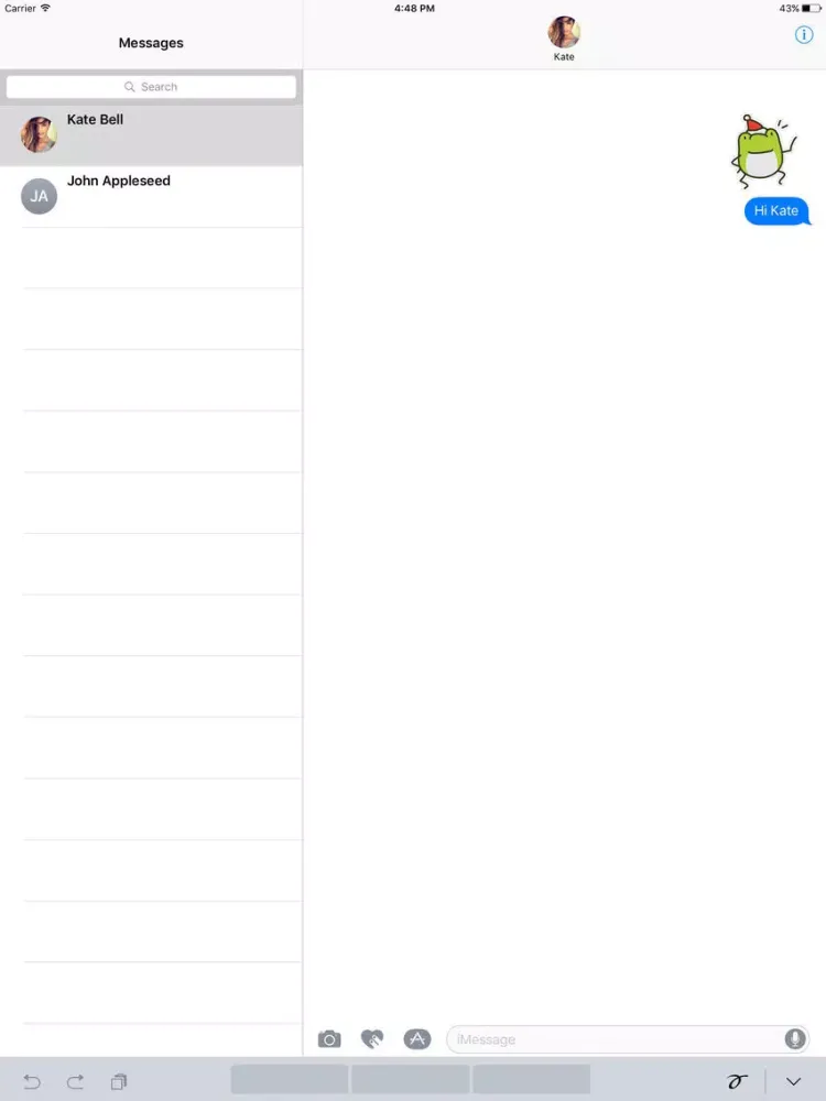Greedy Xmas The Frog Stickers iPad 应用截图
