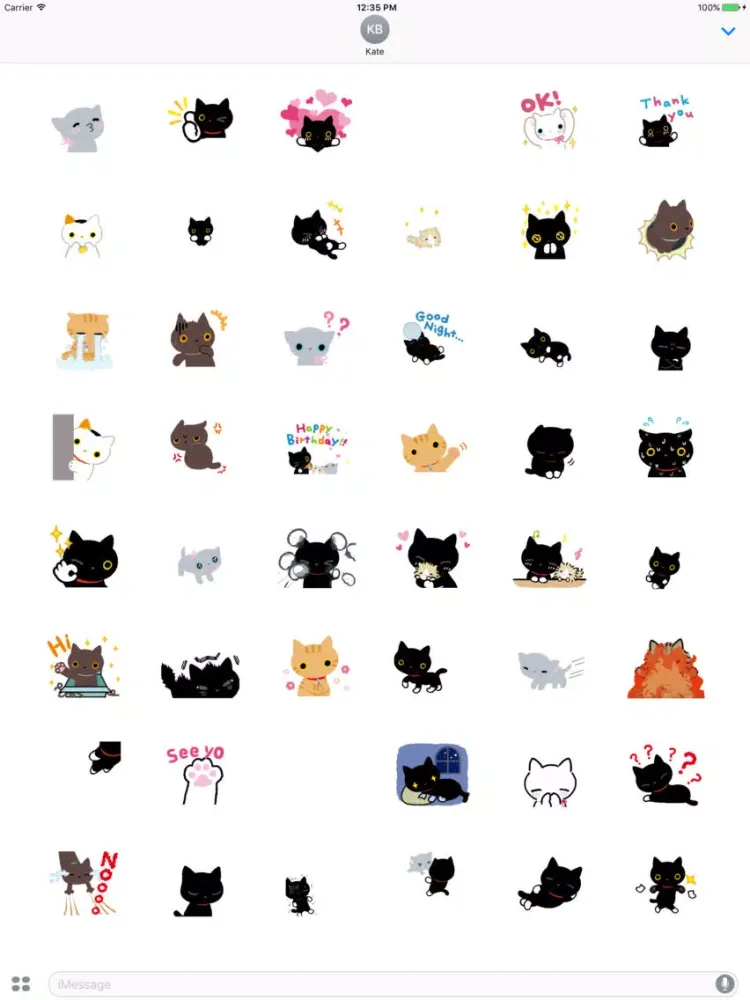 Capturas de pantalla de Stupid Cat Animated Stickers iPad 