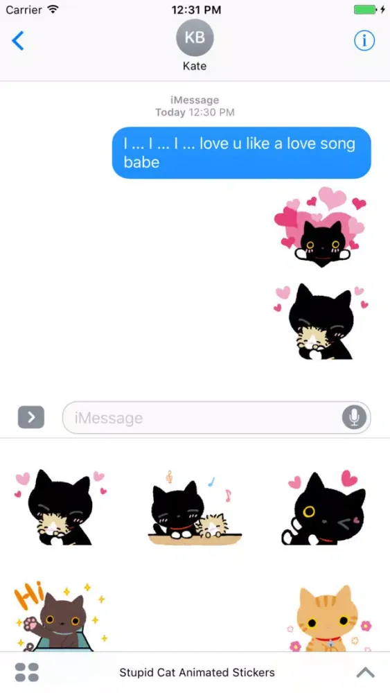 Capturas de pantalla de Stupid Cat Animated Stickers