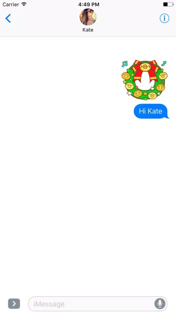 Tangkapan layar Yelly Xmas The Chicken Stickers