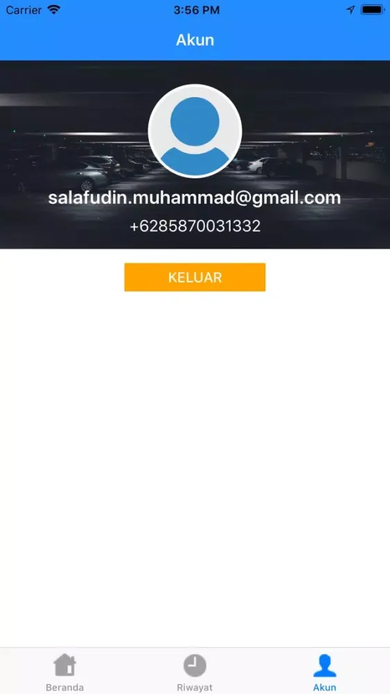 Tangkapan skrin E-Parking Batam