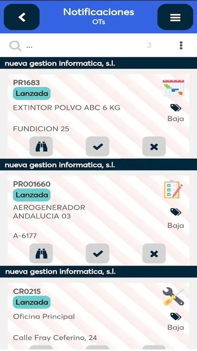 Captures d'écran de MovilGmao Digitalizar Procesos