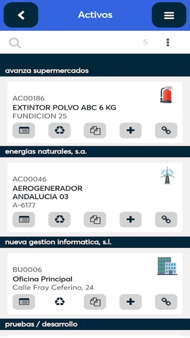 Captures d'écran de MovilGmao Digitalizar Procesos
