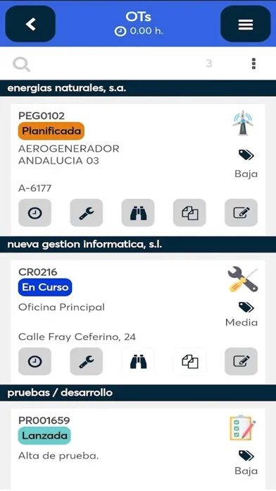 Captures d'écran de MovilGmao Digitalizar Procesos