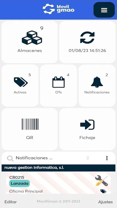 Captures d'écran de MovilGmao Digitalizar Procesos