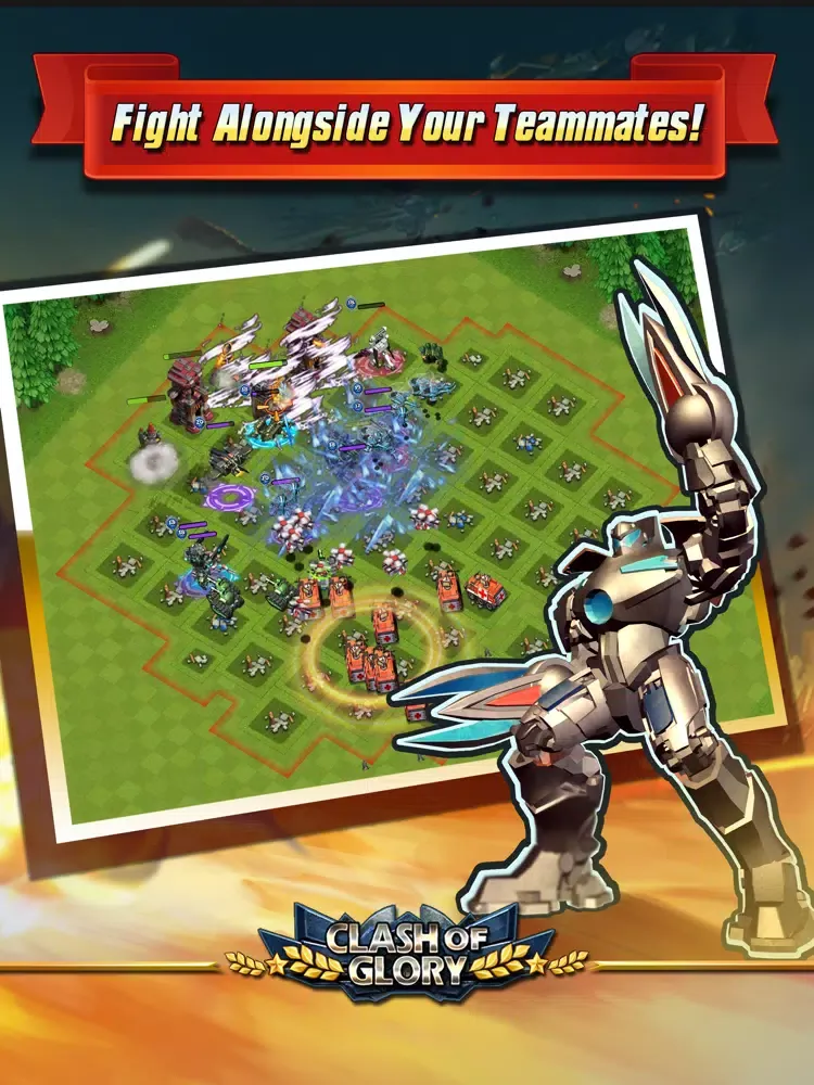 Zrzuty ekranu Clash of Glory – MECH War Game iPad 