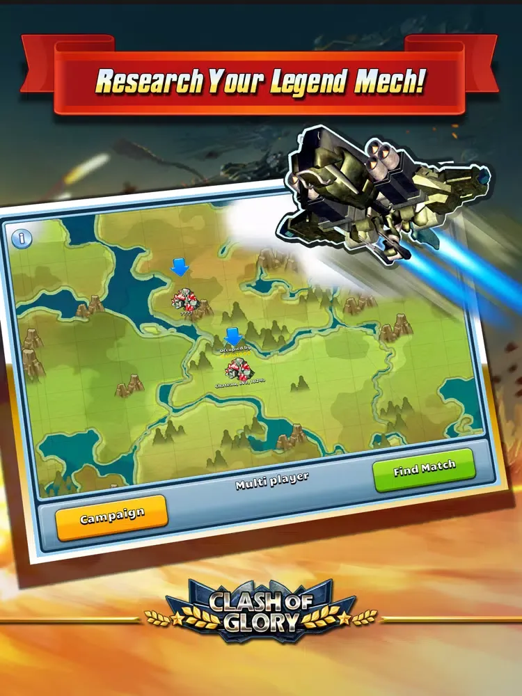 Zrzuty ekranu Clash of Glory – MECH War Game iPad 