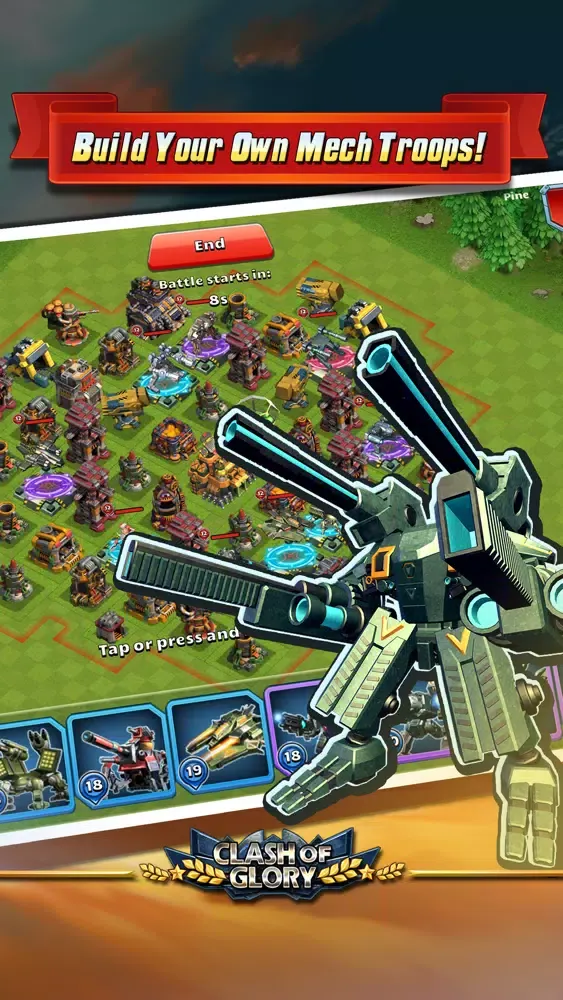 Zrzuty ekranu Clash of Glory – MECH War Game