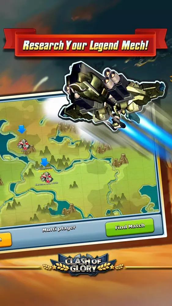 Zrzuty ekranu Clash of Glory – MECH War Game