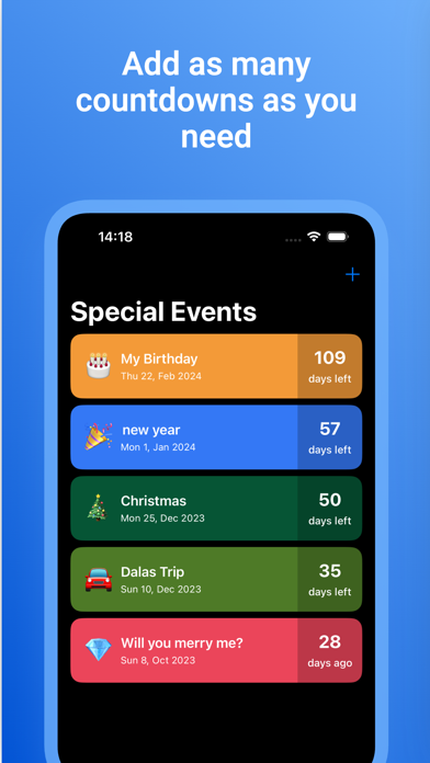 Capturas de tela do EventHorizon: Smart Countdown