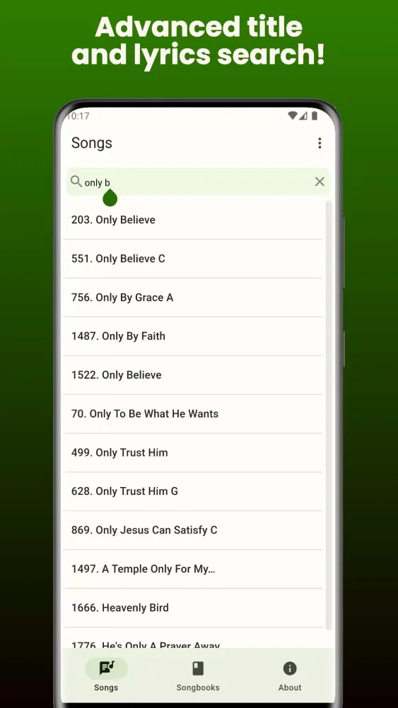 Zrzuty ekranu Songbook for Believers
