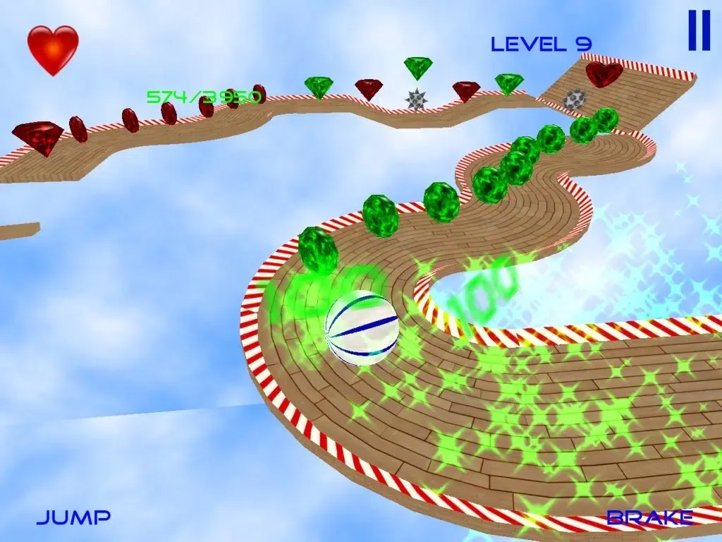Extreme Ball Trip : Diamond Rush HD Free iPad  Screenshots