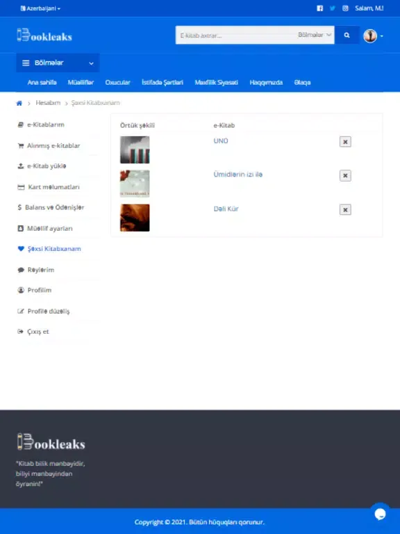 Captures d'écran de Bookleaks.org - eKitabxana iPad 