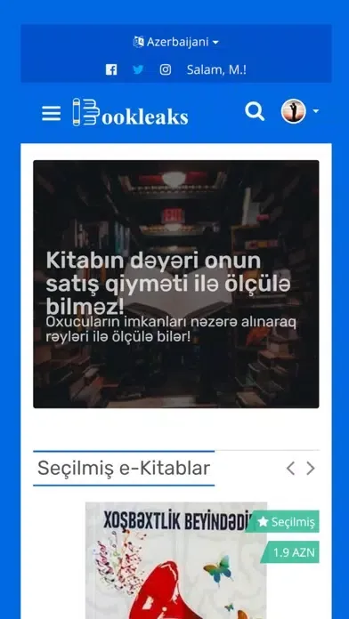 Captures d'écran de Bookleaks.org - eKitabxana