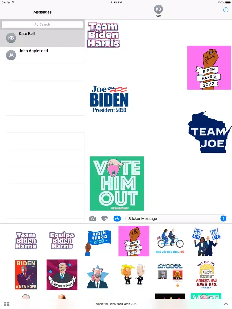 Animated Biden And Harris 2020 iPad  স্ক্রিনশট