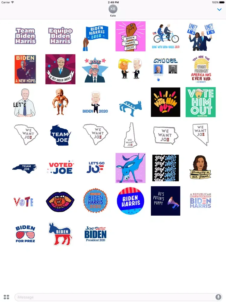 Animated Biden And Harris 2020 iPad  স্ক্রিনশট
