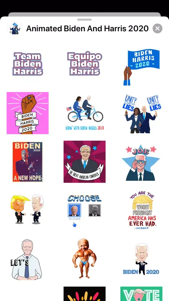 Animated Biden And Harris 2020 স্ক্রিনশট