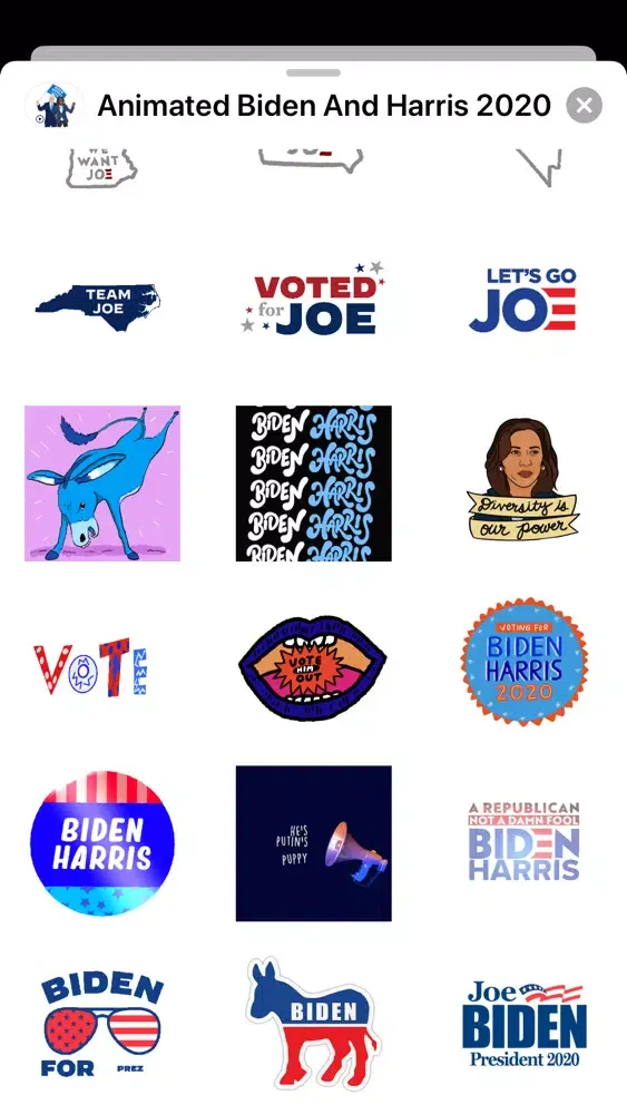 Animated Biden And Harris 2020 স্ক্রিনশট