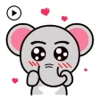 Animated Cute Elephant Sticker Animated Cute Elephant Sticker