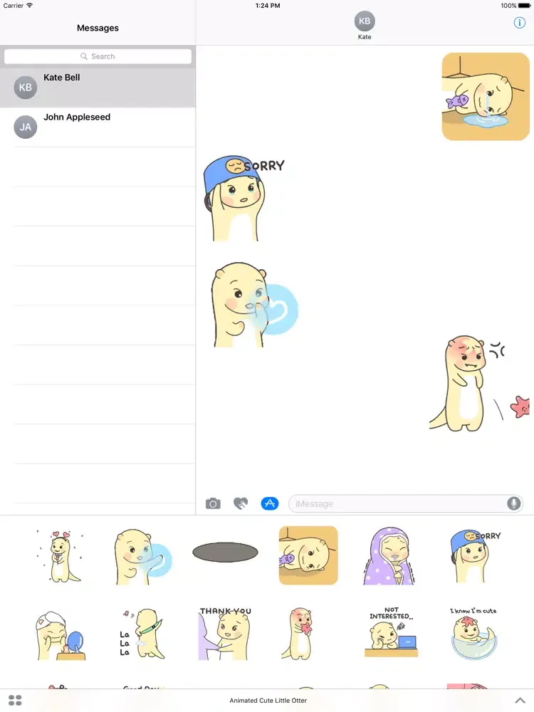 Скриншоты Animated Cute Little Otter iPad 