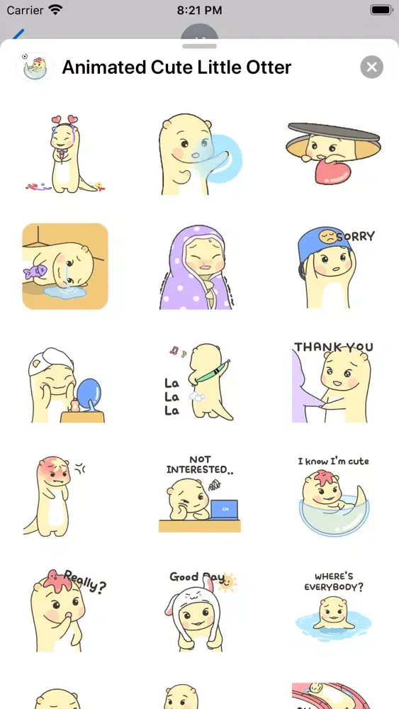 Скриншоты Animated Cute Little Otter