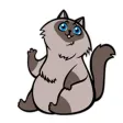 Life of Chubby Cat Sticker