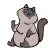 Life of Chubby Cat Sticker