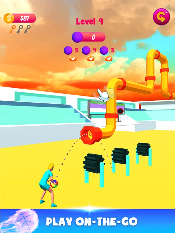 Throw Ball Pass 3D iPad 应用截图