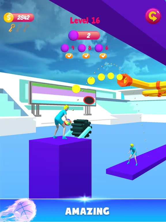 Throw Ball Pass 3D iPad 应用截图