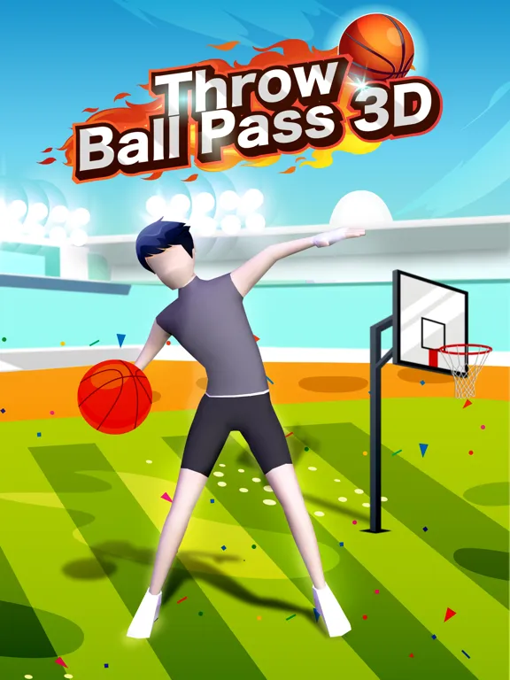 Throw Ball Pass 3D iPad 应用截图