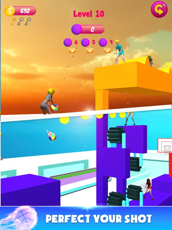 Throw Ball Pass 3D iPad 应用截图