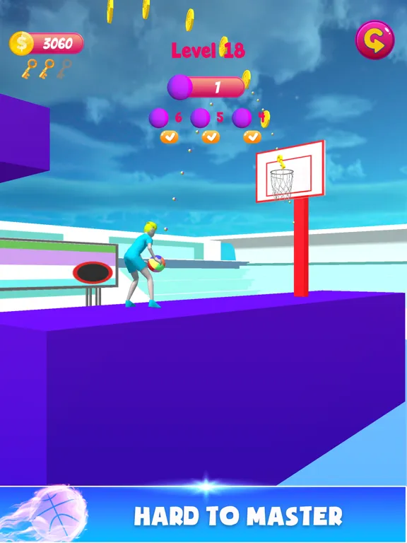 Throw Ball Pass 3D iPad 应用截图