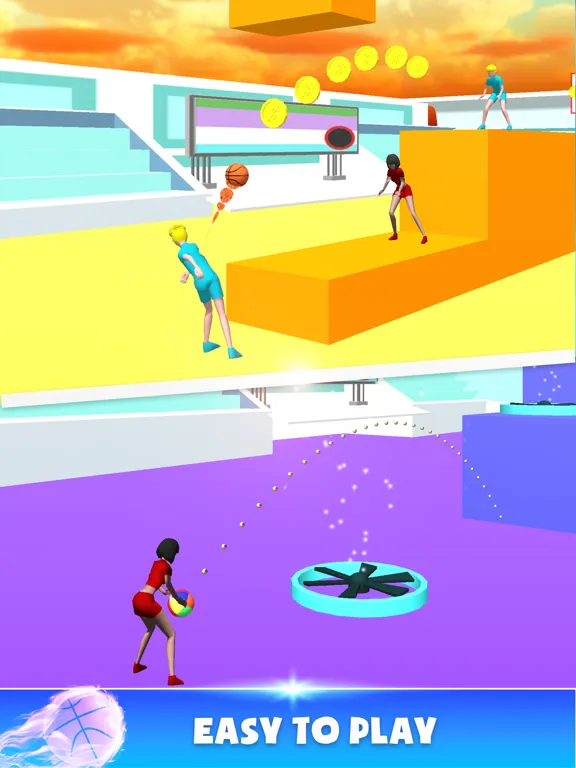 Throw Ball Pass 3D iPad 应用截图