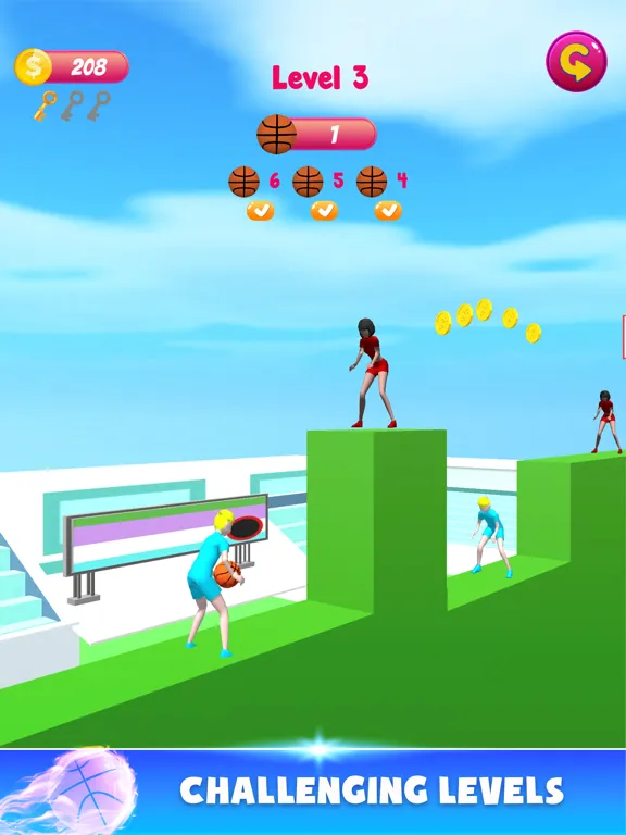 Throw Ball Pass 3D iPad 应用截图