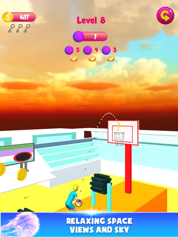 Throw Ball Pass 3D iPad 应用截图