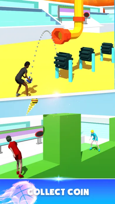 Throw Ball Pass 3D应用截图