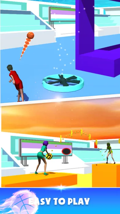 Throw Ball Pass 3D应用截图