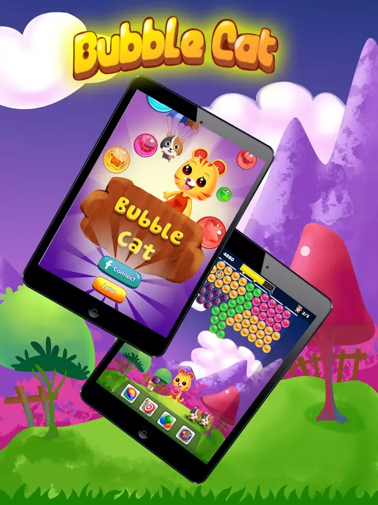 Bubble Cat - Bubble Shooter iPad  स्क्रीनशॉट