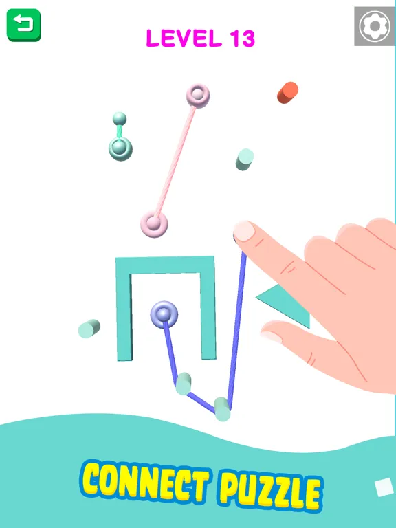 Color Rope Puzzle: Roll Around iPad 應用截圖