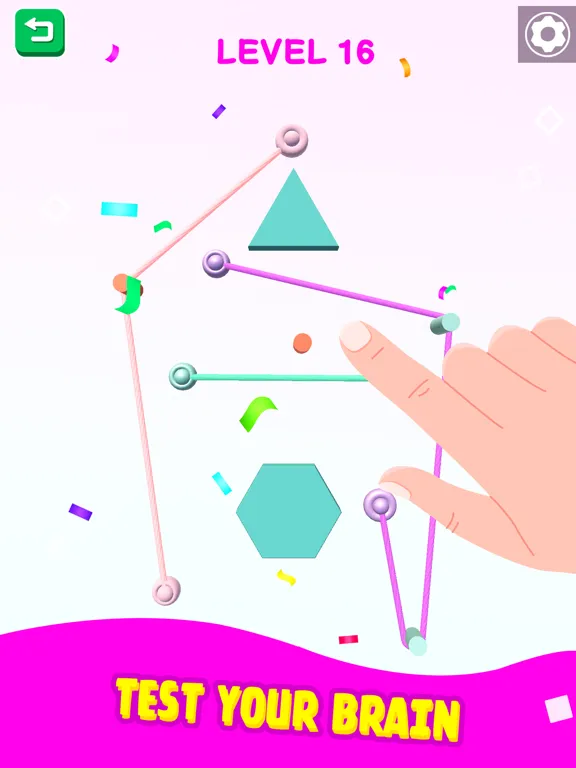 Color Rope Puzzle: Roll Around iPad 應用截圖