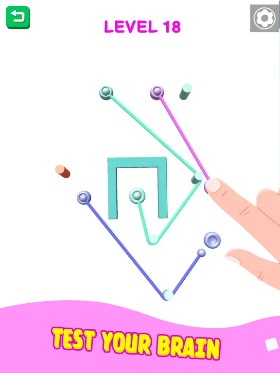 Color Rope Puzzle: Roll Around iPad 應用截圖