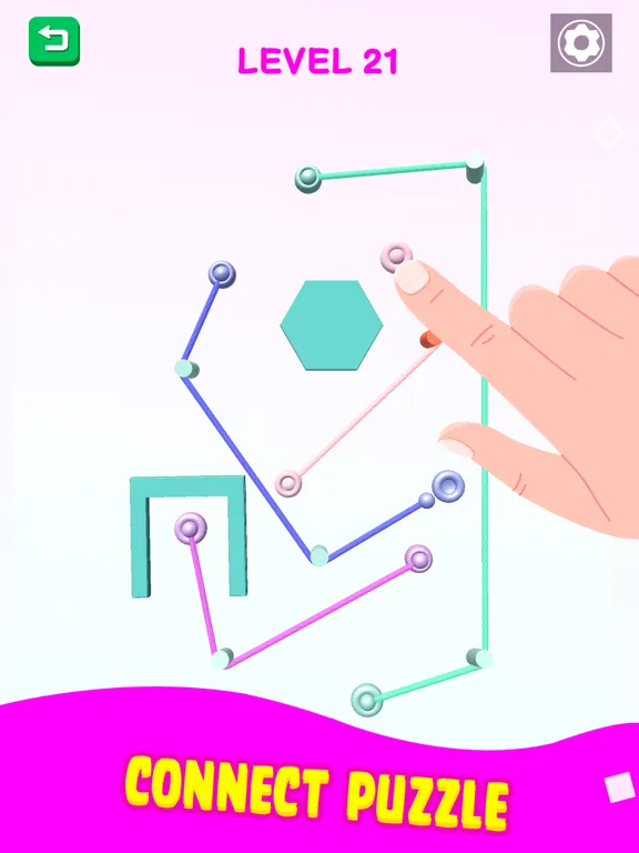 Color Rope Puzzle: Roll Around iPad 應用截圖