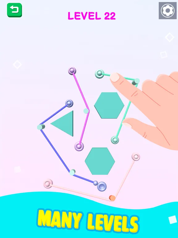 Color Rope Puzzle: Roll Around iPad 應用截圖