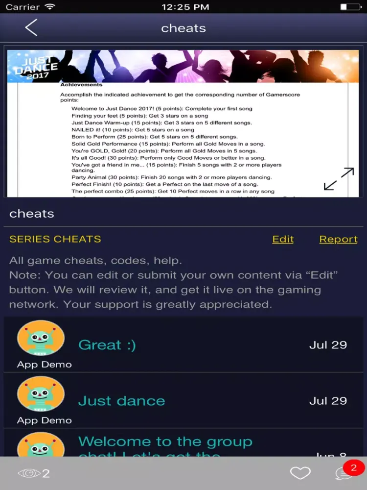 Capturas de tela do Game Net for - Just Dance 2017 iPad 