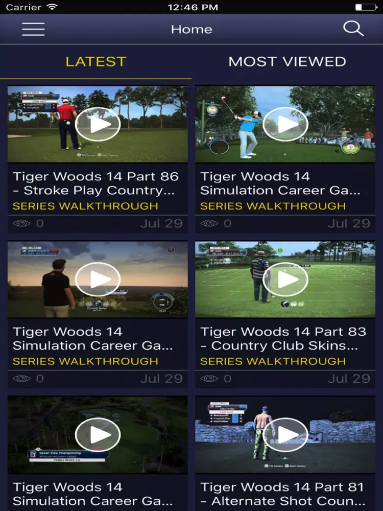 Скриншоты Game Net for - Tiger Woods PGA Tour 14 iPad 